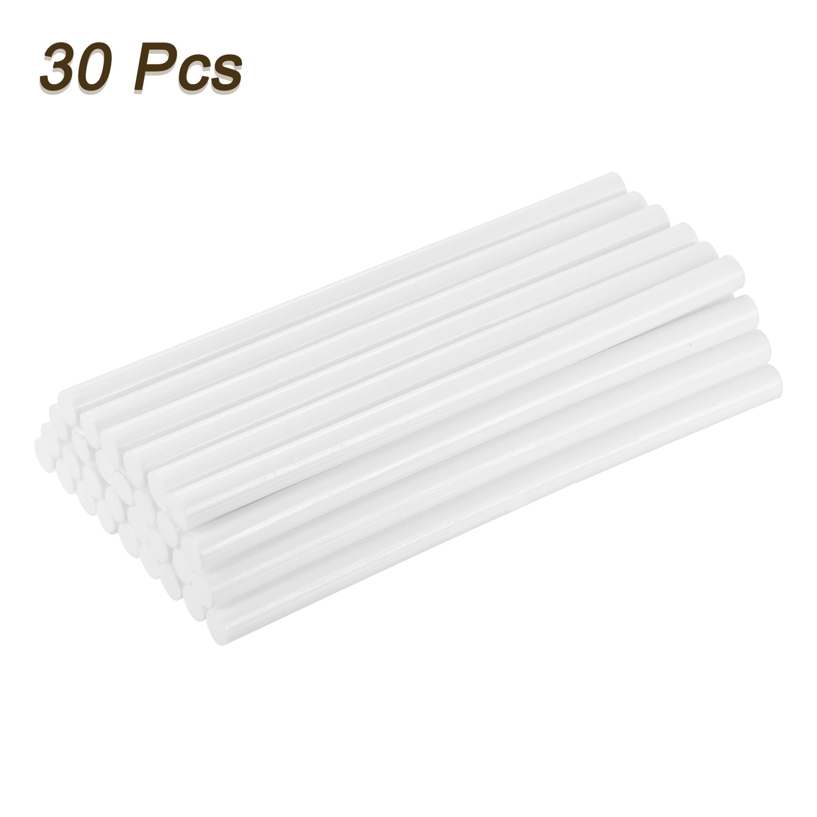 Uxcell EVA Mini Hot Glue Sticks High Sticky Hot Glue Sticks for Glue Gun 0.43 inch x 8 inch White 30 Pcs