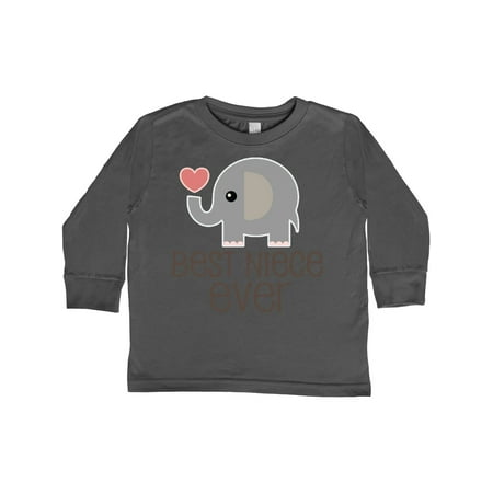 

Inktastic Best Niece Gift from Aunt Gift Toddler Toddler Girl Long Sleeve T-Shirt