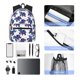 thumbnail image 4 of Balery Boho elephant Mochila para Mujeres y Hombres, Mochila Ligera Casual para Viajes, Mochila Clásica Básica para la Universidad, 4 of 6