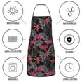 thumbnail image 6 of Easygdp Colorful Hawaii Palms Apron Waterdrop Resistant with 2 Pockets,Oil Resistant Cooking Kitchen Chef Apron for Women Men, 6 of 7