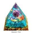 thumbnail image 3 of Eléctrico Decorativa Pirámide de cristal natural Piedra curativa Chakra Reiki Decoración para el hogar y la oficina (C), 3 of 9