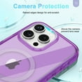 thumbnail image 3 of for iPhone 14 Pro Case, [Compatible with MagSafe] Full-Body Protection Anti-Scratch Case with Built-in Screen Protector, Front Cover TPU Frame Durable for iPhone 14 Pro Cover, Darkpurple, 3 of 8