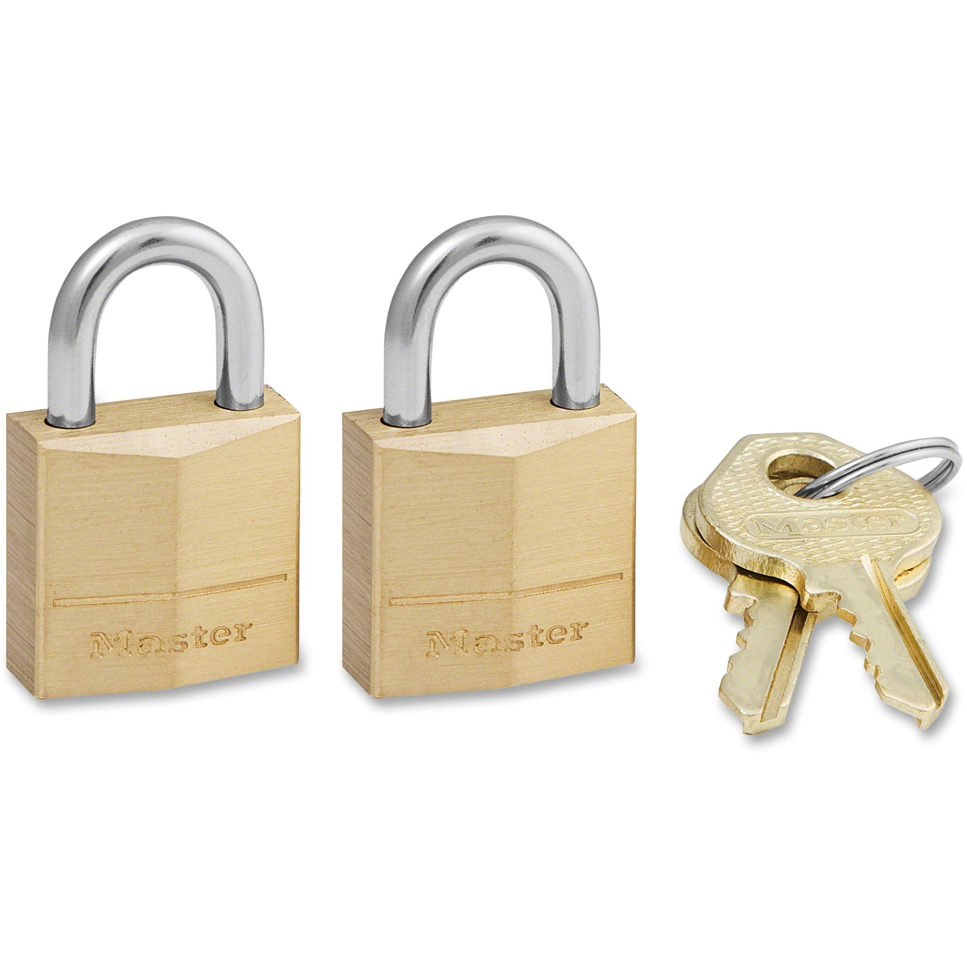 Set Of 2 Keyed Alike Padlocks 2 Locks 4 Keys All The Same Weather Resistant 40mm 