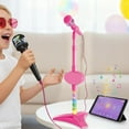 thumbnail image 4 of Education Puzzle Toy 2 Interactive Microphone Playset for Kids with Flashing Lights Stand and Sound Effects Encourages Imaginative Play and Musical Exploration, 4 of 6