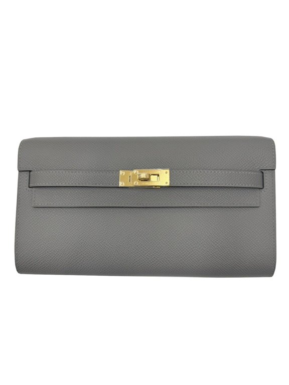 Pre-Owned HERMES Kelly To Go W engraved 2024 production Epson Grimeyer Shoulder bag Clutch Long...