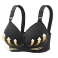 thumbnail image 2 of Yuyuzo WirelessBras for Women V Neck Full Coverage Bralettes Seamless Adjustable Strap Push up Bra, 2 of 3