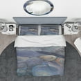 thumbnail image 3 of Designart 'Into the Indigo Stream II' Geometric Duvet Cover Set, 3 of 4