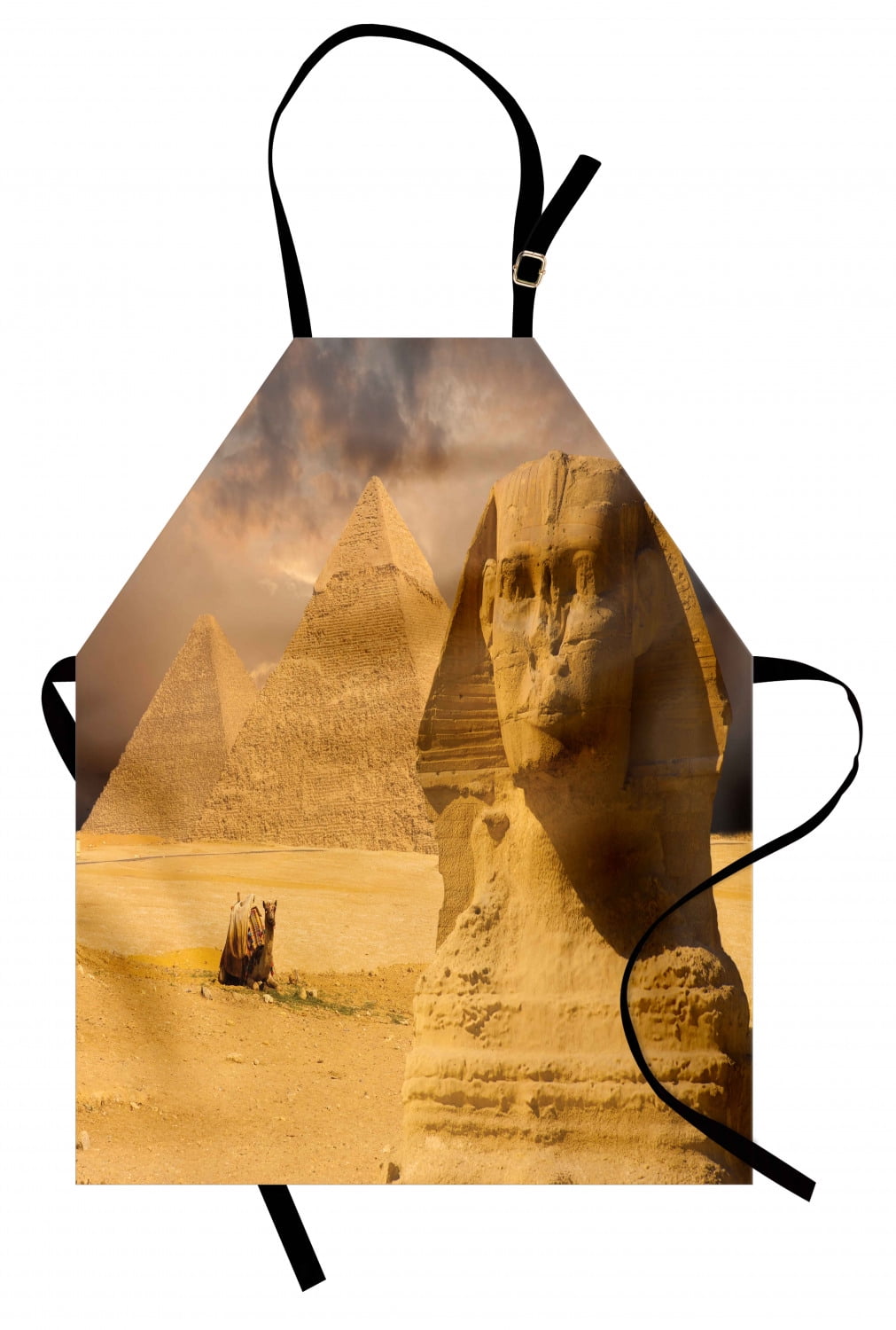 Egyptian Apron The Great Sphinx Face with Other Pyramids in Egypt Old