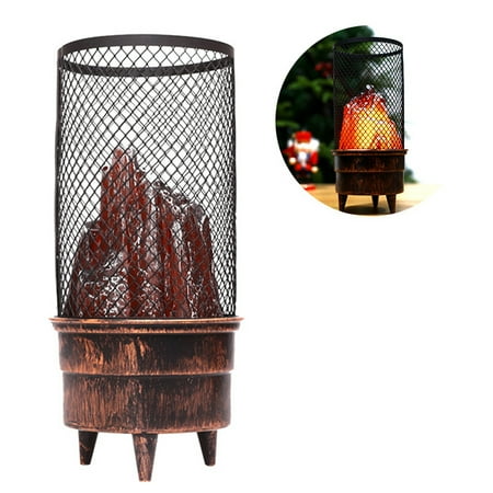 

Net Mesh Firewood Lamp LED Flameless Fireplace Light Home Decorations for Bars Clubs Haunted Houses
