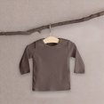 thumbnail image 2 of zuwimk Boys Long Sleeve Shirts Cotton Solid Crew Neck Basic Shirts(18-24 Months,Brown), 2 of 6