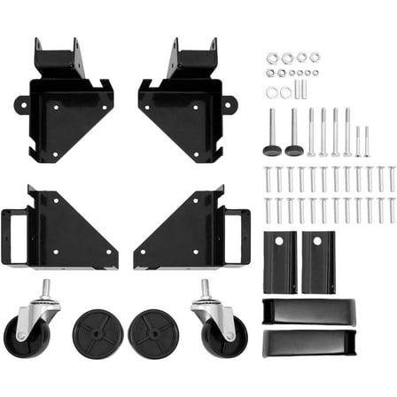 KFFKFF Mobile Stand, Supports up to 400 lbs, Flexibly Expands from 9.5" x 9.5", Durable Universal Base with Casters for Woodshop Tools, Bandsaws, and Machinery