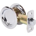 thumbnail image 3 of Stone Harbor Hardware Round Pocket Door Lock, Passage Function, 2-3/8" Backset, Polished Chrome, 3 of 3