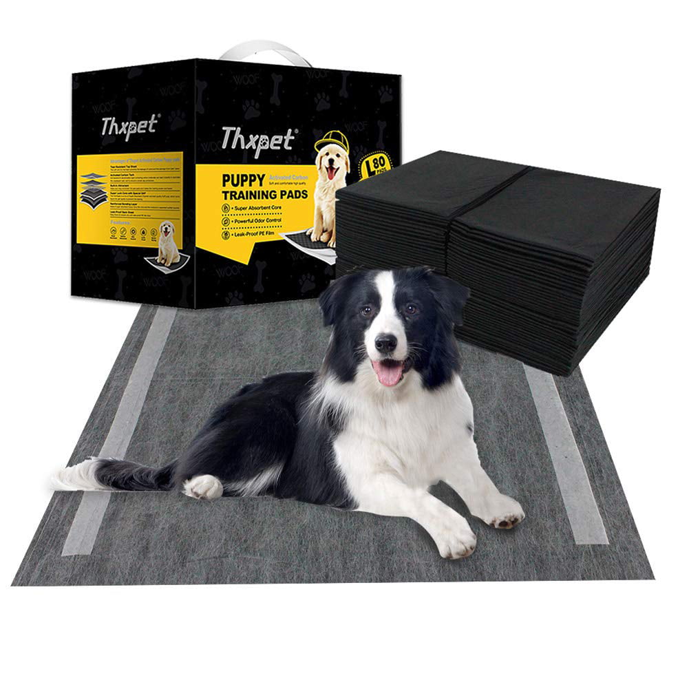 Thxpet Puppy Pads Super Absorbent Leak-Proof 80 Count Dog Pee Training Pads 22x23 inch