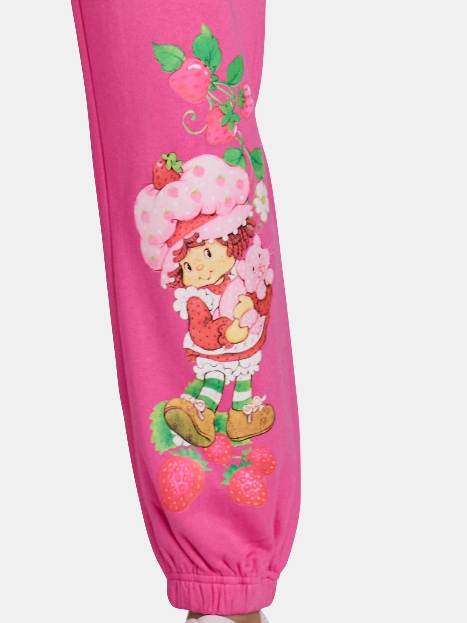Strawberry Shortcake Women’s Graphic Cotton Jogger Pants, Sizes XXS-XXL