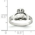 thumbnail image 2 of 925 Sterling Silver Vintage Claddagh Ring Celtic, 2 of 6