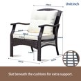 thumbnail image 2 of SUNTONE Patio Conversation Sofa Set - 4 Piece All Weather Outdoor Furniture Set, Gray, 2 of 2