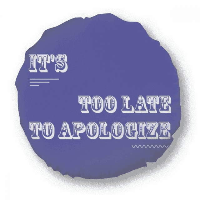 Apologie Est à la Fin de la Mode Art Déco Ronde Coussin de Décoration à la Maison Coussin