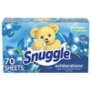 Snuggle Exhilarations Fabric Softener Dryer Sheets, Blue Iris & Ocean Breeze, 70 Count