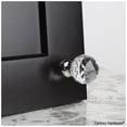 thumbnail image 2 of Rose Gold - Transparent Faceted Knob - 30mm dia, Brass bass 20mm dia,, Rose Gold, 2 of 4