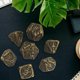 thumbnail image 5 of Juego De Dados De Cobre De 7 Piezas, Ense?anza De Matemáticas Para Amantes, Juego De Mesa De Regalo De Juguete De Dados C Sunnimix Dados poliédricos huecos, 5 of 7
