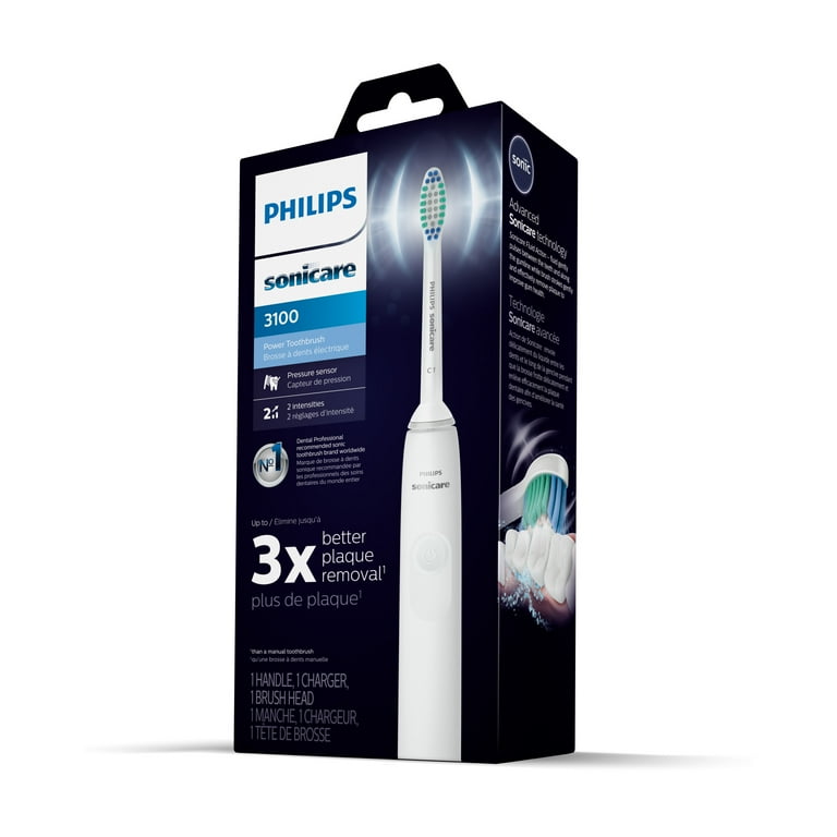 Philips Sonicare 3100 Power, Rechargeable Electric Toothbrush, Charger  Included, Oral Healthcare, White HX3681/03 - Walmart.com