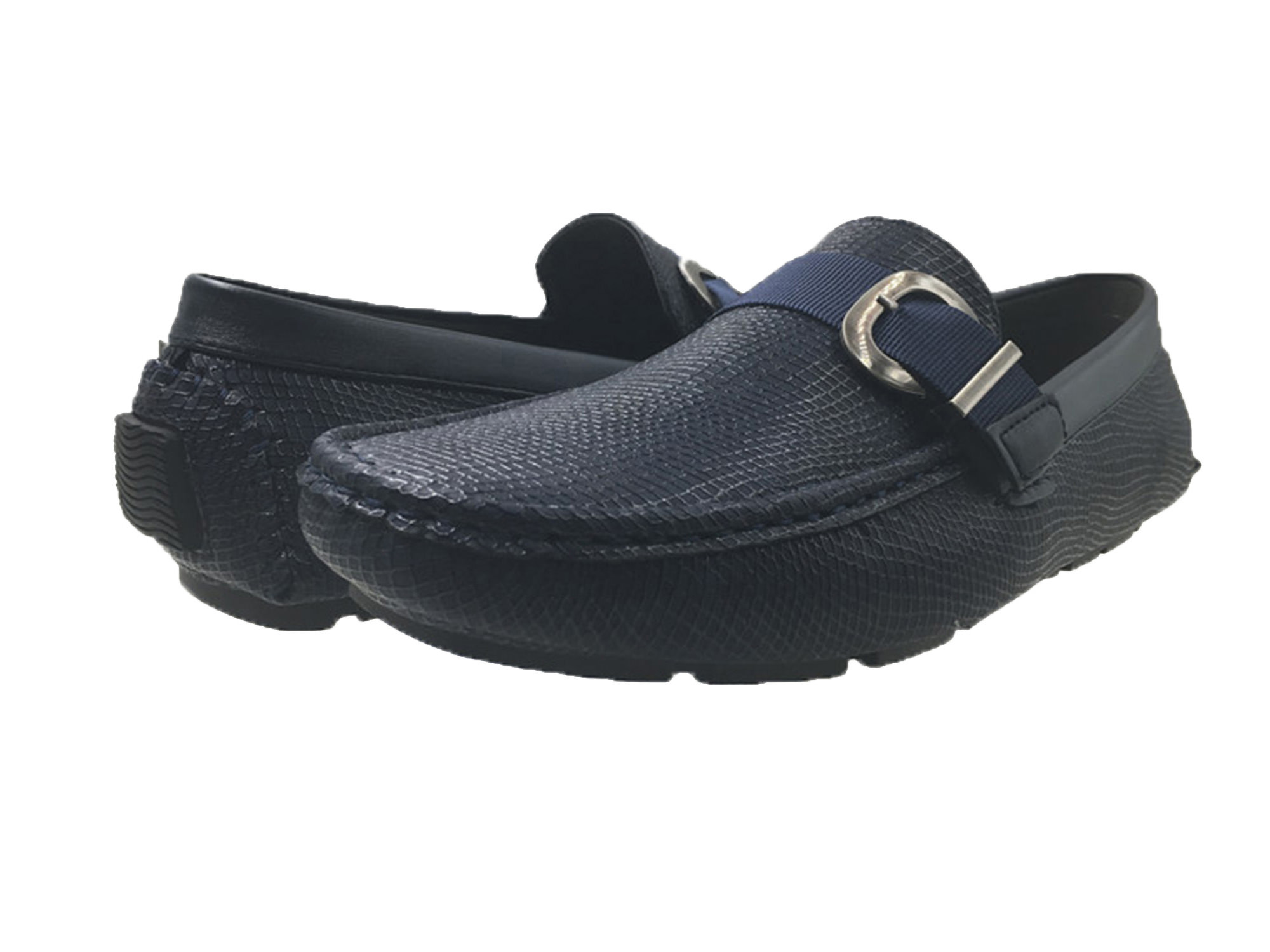 Mecca ME-4103 NORM Mens Belt Strap Slip-On Loafers Shoes - image 2 of 8