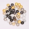 thumbnail image 3 of 500PCS 8MM DIY Accessories Material Eight Pentals Beads Flower Caps Pendant Hollow Spacer End Caps Jewelry Findings (Assorted Color), 3 of 6