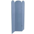 thumbnail image 7 of 6 ft. Classic Arch Velvet Room Divider Blue 3 Panel, 7 of 7