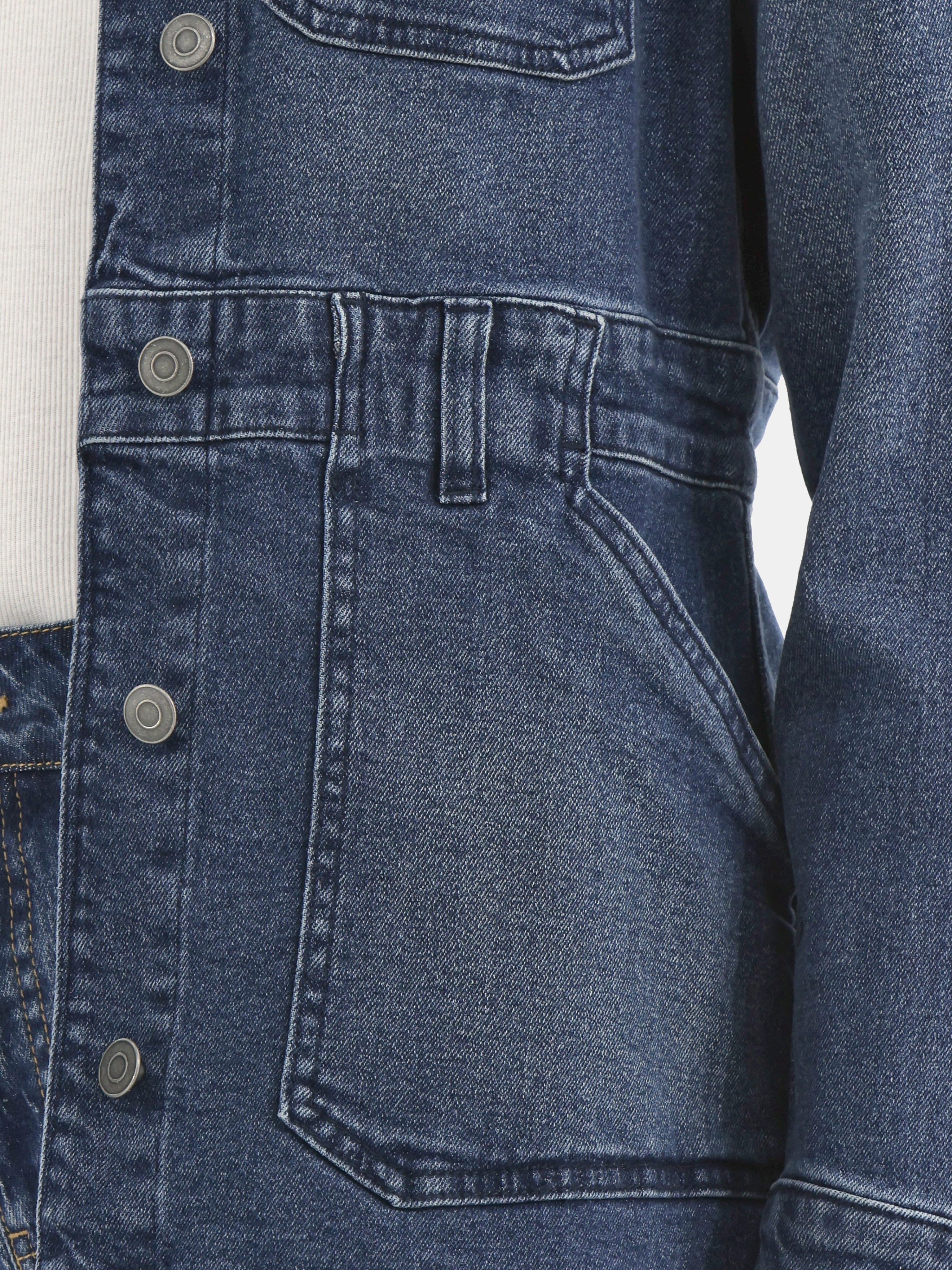 Time and Tru Women's Denim Utility Jacket, Sizes XS-XXXL