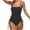 A-Black, variant on Women's One Piece Swimsuits Side Tie Open Back Bathing Suit Tummy Control Adjustable Spaghetti Straps High Cut Swimwear B-Purple