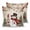 Beige, variant on Pillow Covers 16x16 Set of 2, Red Beige Christmas Throw Pillow Covers Decorative Couch Cushion Cover, Snowman Xmas Tree Ball Snowflake Winter Microfiber Soft Pillowcases for Bedroom Living Room Sofa