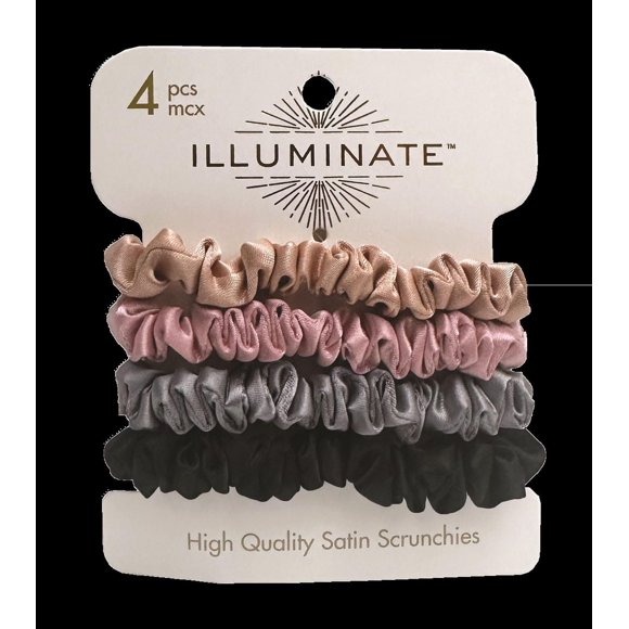 Illuminate Chouchou en satin 4 mcx Illuminate Chouchou en satin 4 pièces