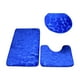 thumbnail image 2 of Naiovety Alfombra de baño y cómoda para una experiencia de baño acogedora, buen juego de alfombrillas de baño absorbentes de agua Juegos de accesorios de baño azul, 2 of 6