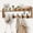 Brown, variant on Coat Rack Wall Mount with Shelf, 27.5" Entryway Wall Hanging Shelf, Coat and Key Hanger with 10 Dual Hooks, Mail Organizer and Key Holder Hat Rack for Wall, Wood Coat Hooks with Storage