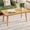 23.6"l Rectangle Natural, variant on Floor Table Desk for Sitting on The Floor, Small Oval Coffee Table for Small Space, Side Table Japanese Coffee Table for Living Room Apartment Home, Brown