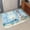 Blue, variant on Small Door Mat Indoor Outdoor 15.7"x23.6", Orange Blue Fall Absorbent Non Slip Entry Rug, Thanksgiving Botanical Pumpkins Low Profile Welcome Mat for Front/Side Door Apartment Entrance Bathroom