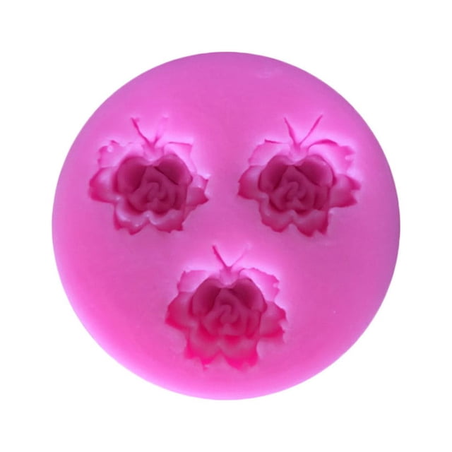 3D Rose Flower Pattern Mold Silicone Cookie Clay Chocolate Needlework; Diamond Cross Stitch; Moulds Handmade Soap Mold Baking Tools