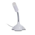 thumbnail image 3 of Mini Microphone USB Studio Discours Chat Chant KTV Karaoké Micro pour PC Ordinateur Portable avec Support (Blanc), 3 of 8