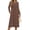 Brown Floral, variant on Long Sleeve Midi Dresses for Women Casual Floral Dress Flowy Fall Dresses with Pockets