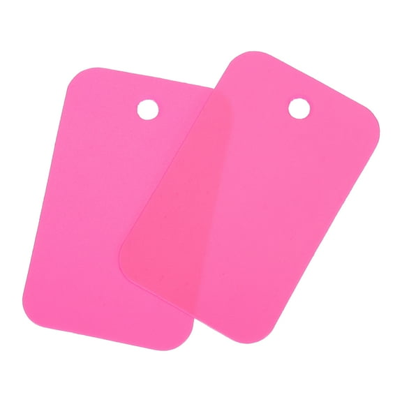 Uxcell Blank Waterproof Eyelet Hole Plastic Tags for Product Identification Tags,2.5x4cm/0.98x1.57" Pack of 100,Pink