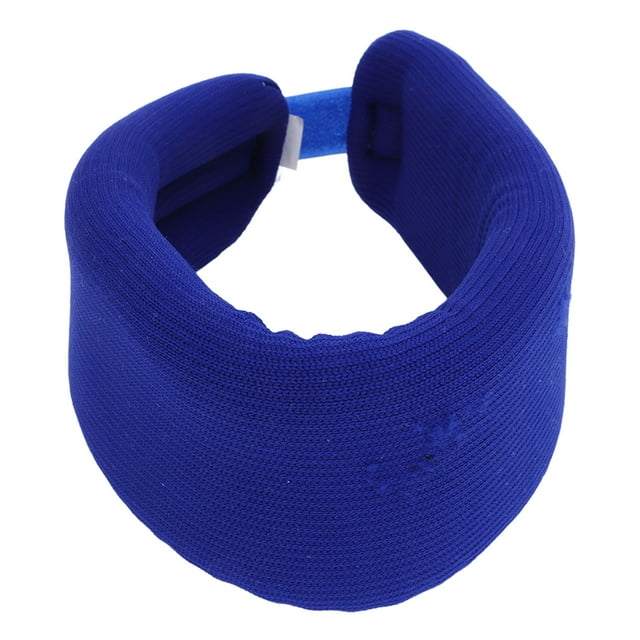 Neck Brace, Adjustable High Elasticity Seamless Fit Foam Neck Support Dark Blue Firmly Support Comfortable for Neck Warming S,M,L