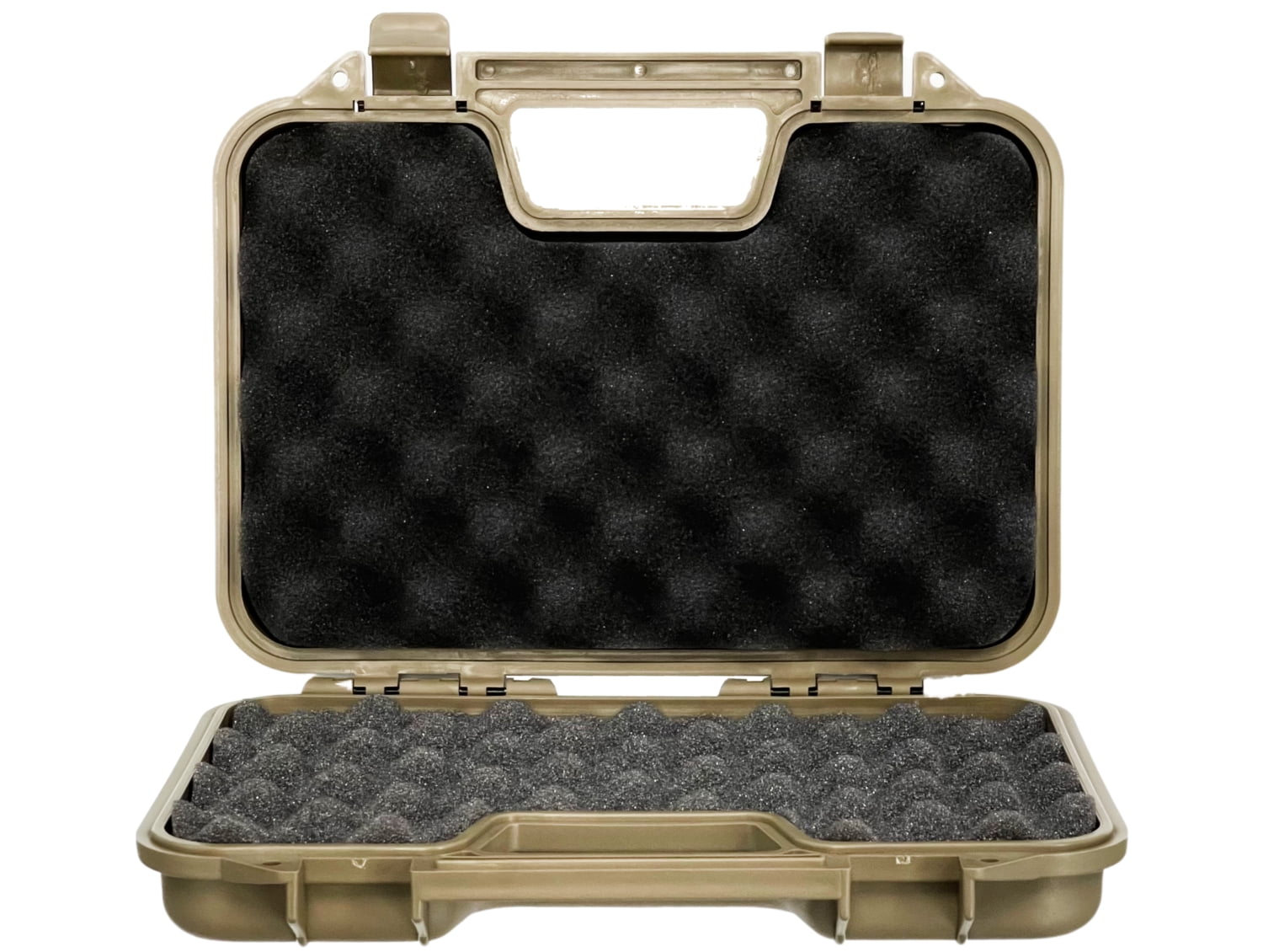 SRC 12" inch Gun Cases Handgun Pistol Storage Foam Lockable Shooting Range Hunting Outdoor Sport Tan