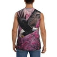 thumbnail image 4 of Fotbe Men's Flower Bald Eagle Print Men's Sleeveless Muscle Tank Tops Casual T-Shirts for Gym Workout Beach-3X-Large, 4 of 8