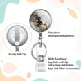 thumbnail image 3 of Retractable Badge Holder, Lightweight Plastic Badge Reel Retractable Card Holder with Key Ring Backing Belt Clip, 3 of 6