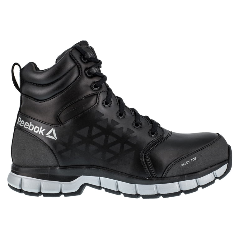 * Reebok Mens Black Leather 6in Athletic Sport Boots Reebok Mens Black Leather 6in Athletic Sport Boots | eBay main image 3