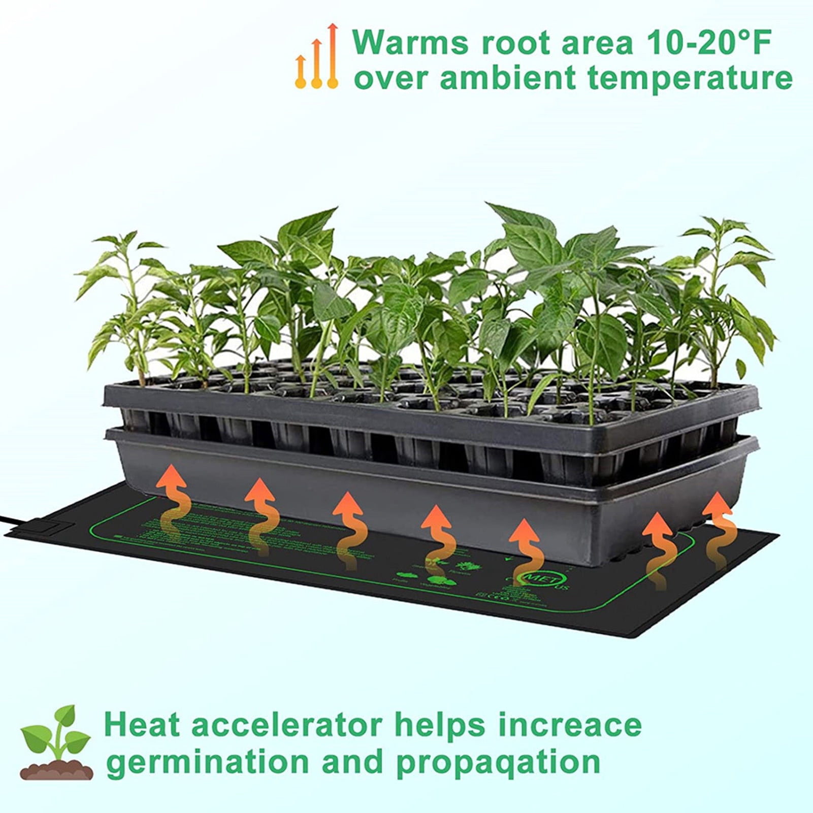 Tapis Chauffant pour Semis, 20.7x3.9 Pouces, Coussin Chauffant Hydroponique Imperméable, Station de Germination Pliable et Sécurisée, Tapis Chauffant pour Germination, Jardinage Intérieur, Serre Tapis Chauffant pour Semis, 20.7x3.9 Pouces, Coussin Chauffant Hydroponique Imperméable, Station de Germination Pliable et Sécurisée, Tapis Chauffant pour Germination, Jardinage Intérieur, Serre