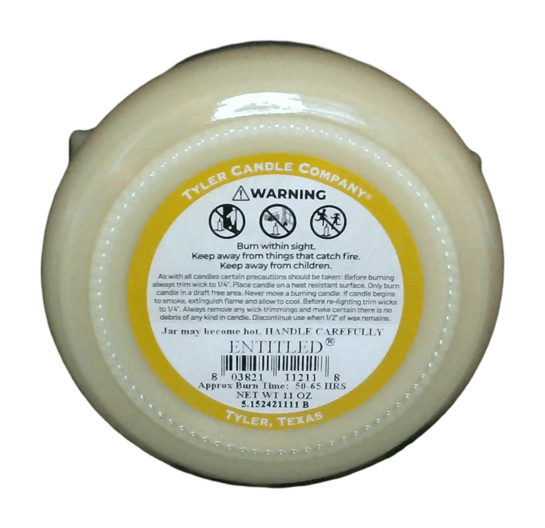 Entitled Tyler 11 Oz Scented 2-Wick Jar (C)Tyler Candles Entitled - 11oz (4)