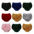 thumbnail image 2 of stylesilove Infant Baby Toddler Girl Soft Velvet Bloomer Shorts (100/18-24 Months, Pink), 2 of 3