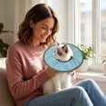 thumbnail image 4 of Pet Recovery Collar Soft Adjustable Anti Lick Collar Comfortable Protective Cone Alternative, Lightweight Flexible Non Restrictive Recovery Wear, For Post Surgery Healing for Dogs Cats, 4 of 7