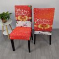 thumbnail image 4 of Christmas Chair Covers, Stretch Chairs Slipcovers, Washable Protector Cover Seat Slipcover For Dining Room Ceremony Hotel, 4 of 6